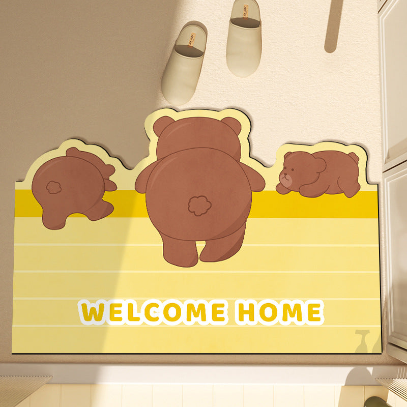 Cartoon Cat-Themed Bath Mat — product view 4