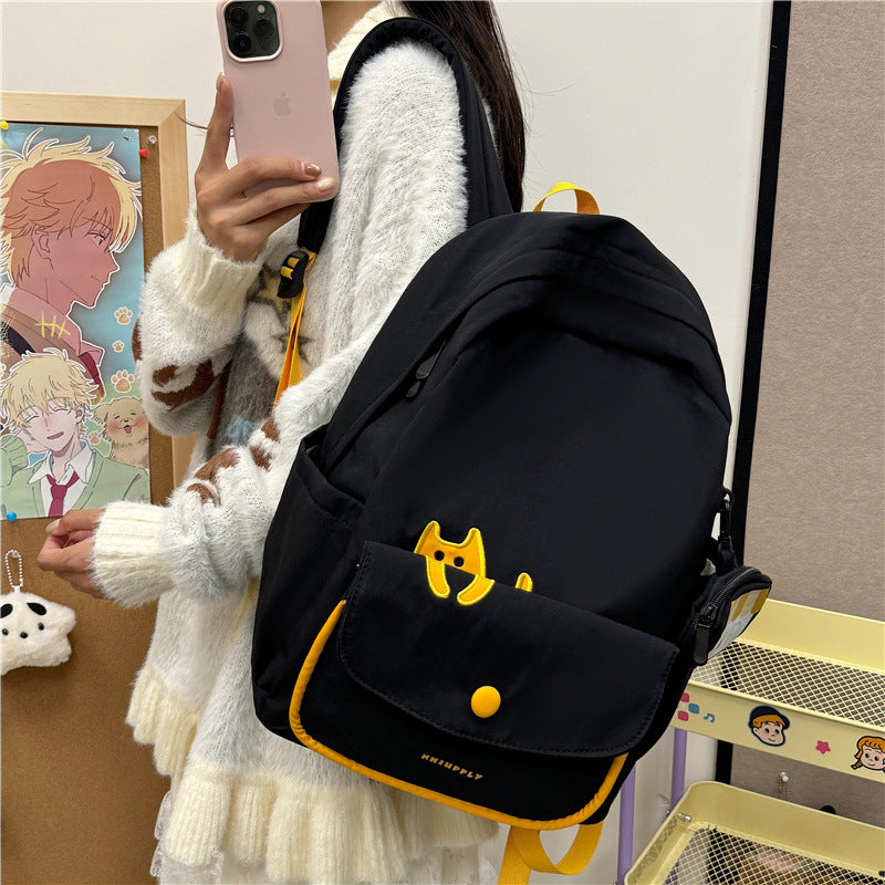 Playful backpack with cat design and versatile compartments LoungeYard — product view 3