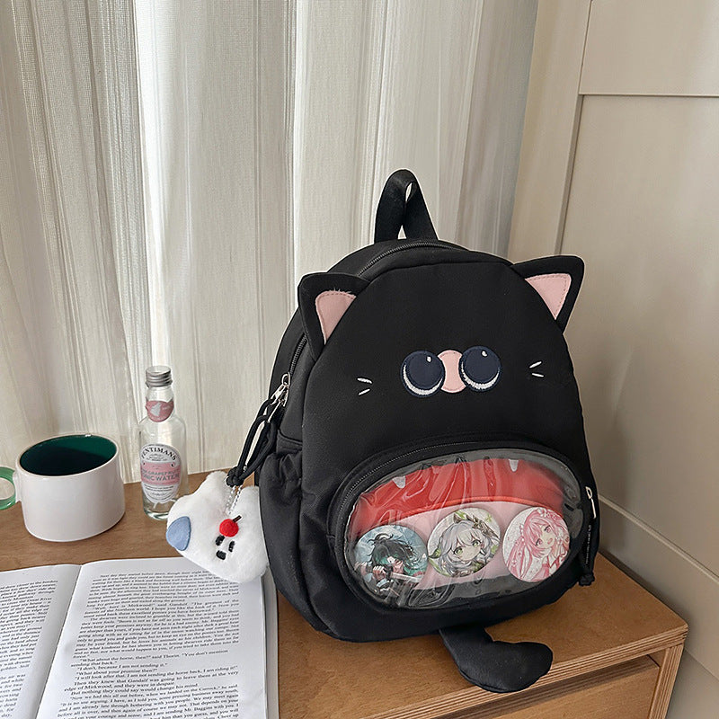 Cute Cat-Themed Mini Backpack — product view 1