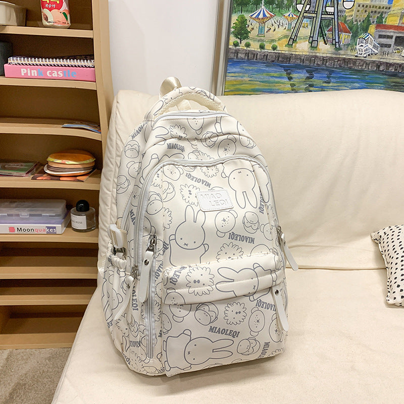 Fun Character Print Backpack LoungeYard — product view 6