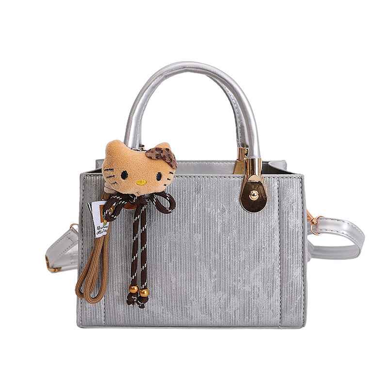 Elegant Textured Handheld Shoulder Bag — product view 5