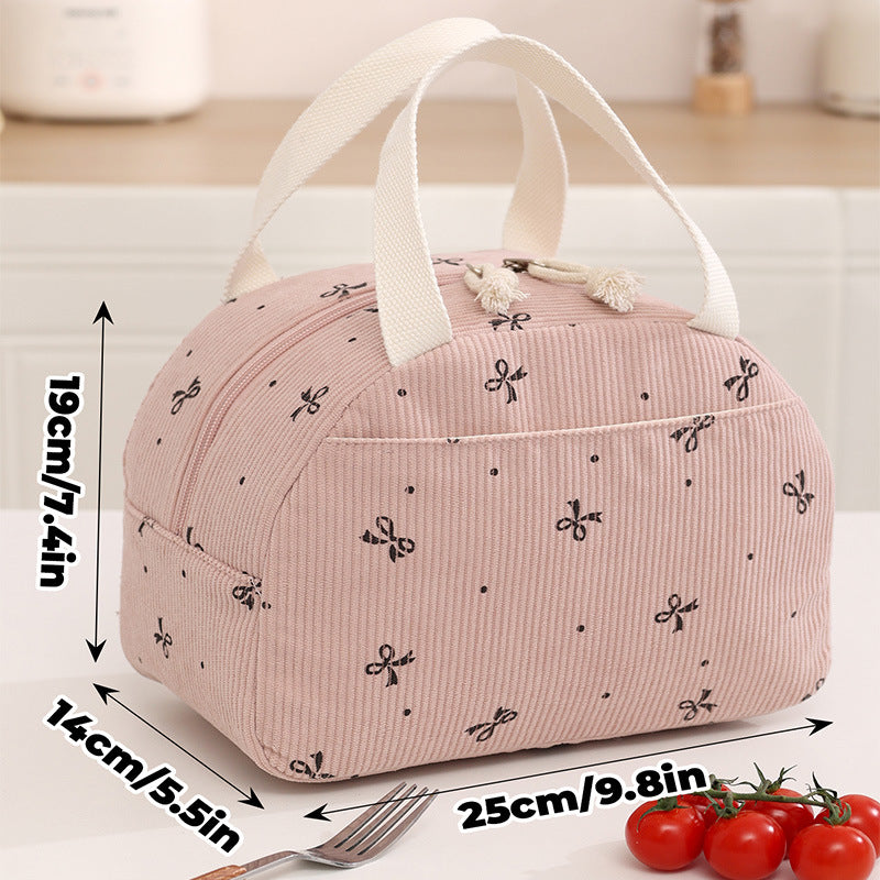 Insulated Floral Print Lunch Bag LoungeYard — product view 6