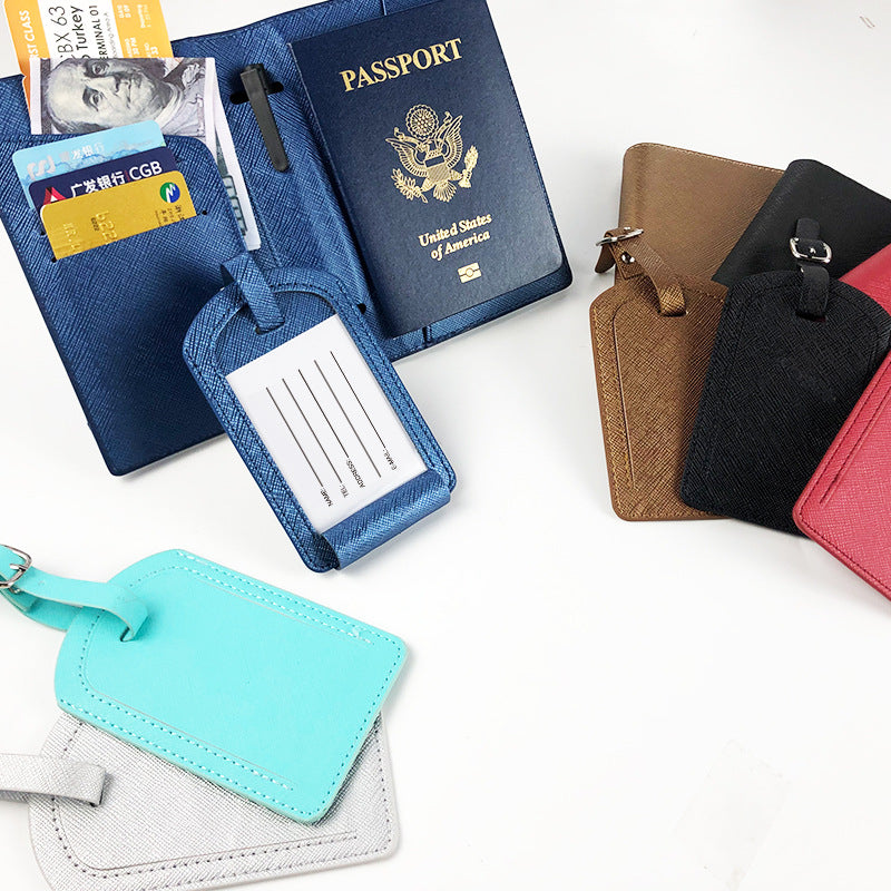 Stylish Passport and Luggage Tag Set LoungeYard — product view 1