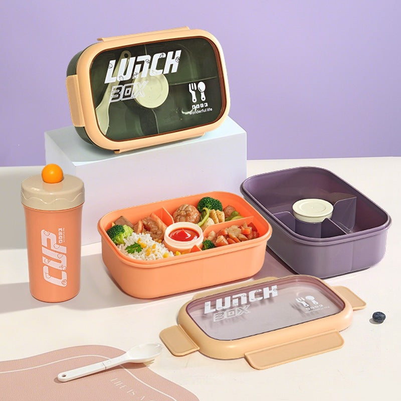 Versatile Leak-Proof Lunch Box with Cutlery — product view 1