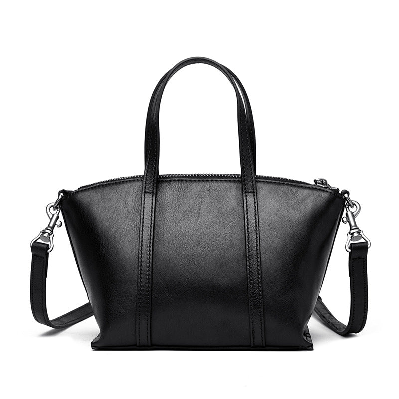 Textured Leather Handbag LoungeYard — product view 6