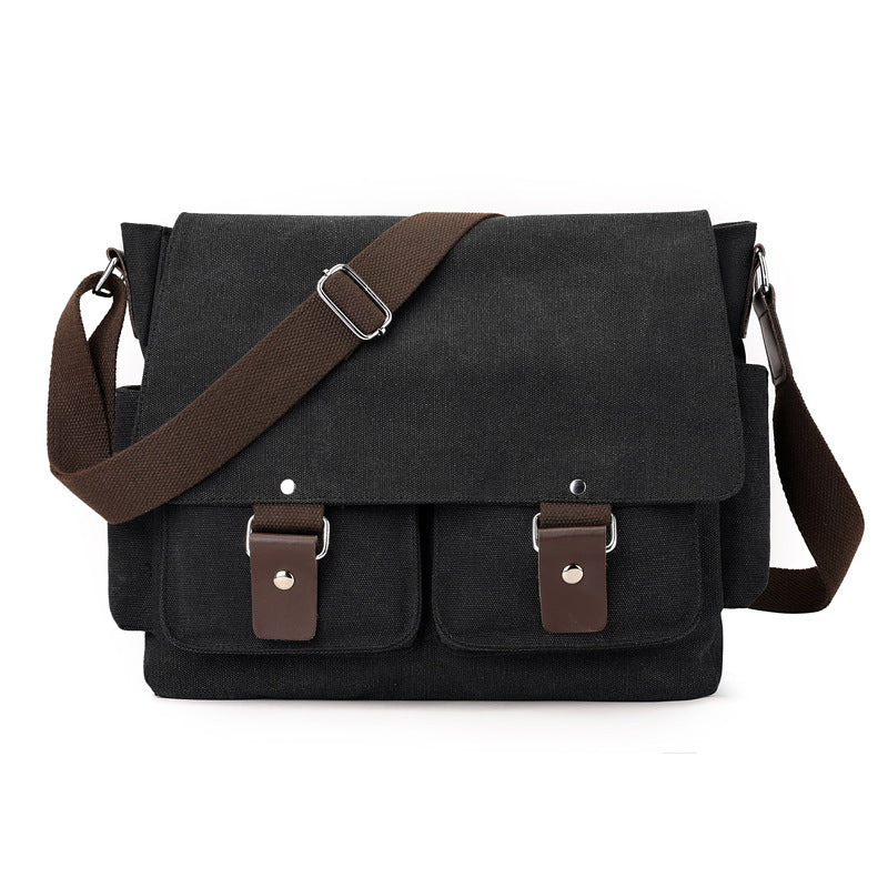 Classic Canvas Messenger Bag LoungeYard — product view 2