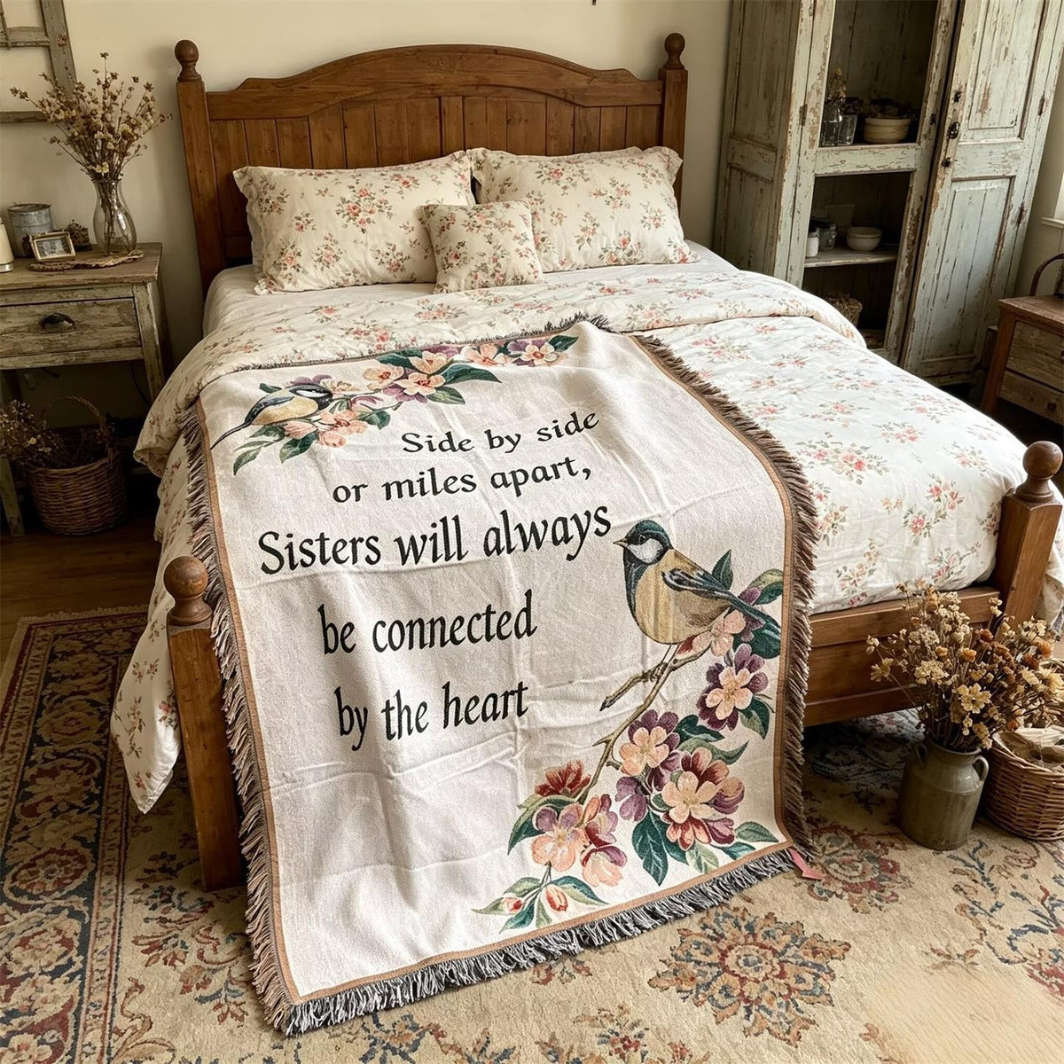 Inspirational Message Throw Blanket — product view 2