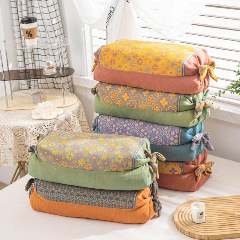 Women Decorative Neck Roll with Floral Pattern LoungeYard — product view 1