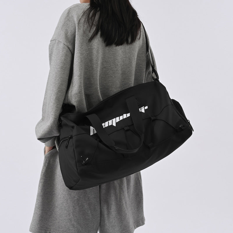 Sporty Travel Bag with Expandable Compartment Design LoungeYard — product view 1