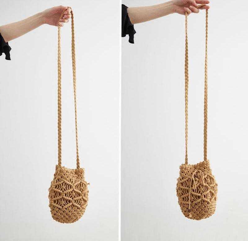 Macrame Messenger Bag with Decorative Pattern LoungeYard — product view 7