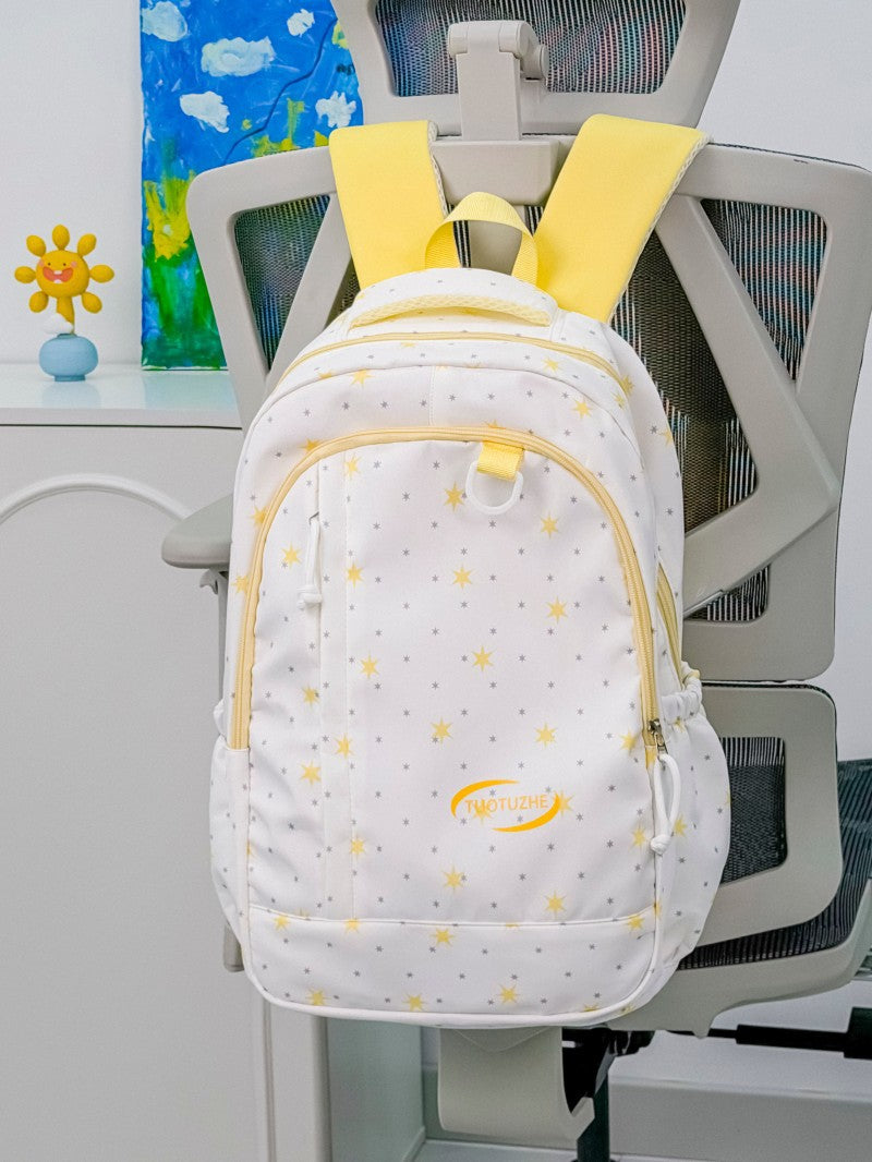 Star-Patterned School Backpack LoungeYard — product view 6