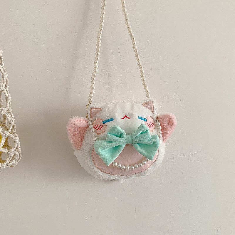 Cute Plush Cat-Themed Handbag — product view 2