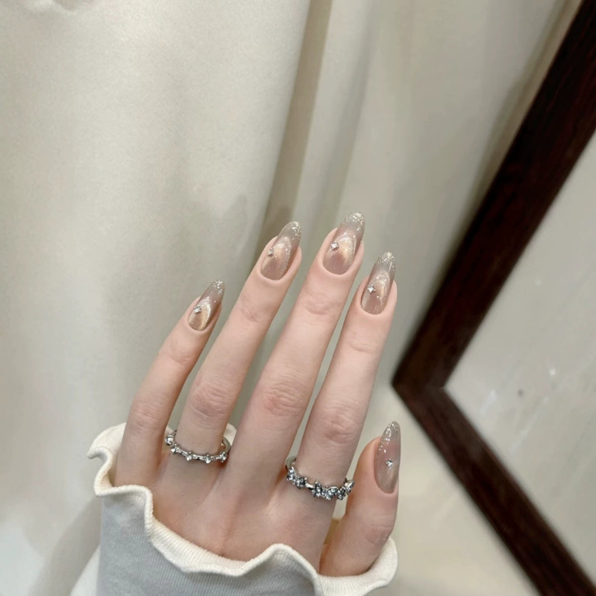 Glittery Stiletto Press-On Nail Extensions — product view 6