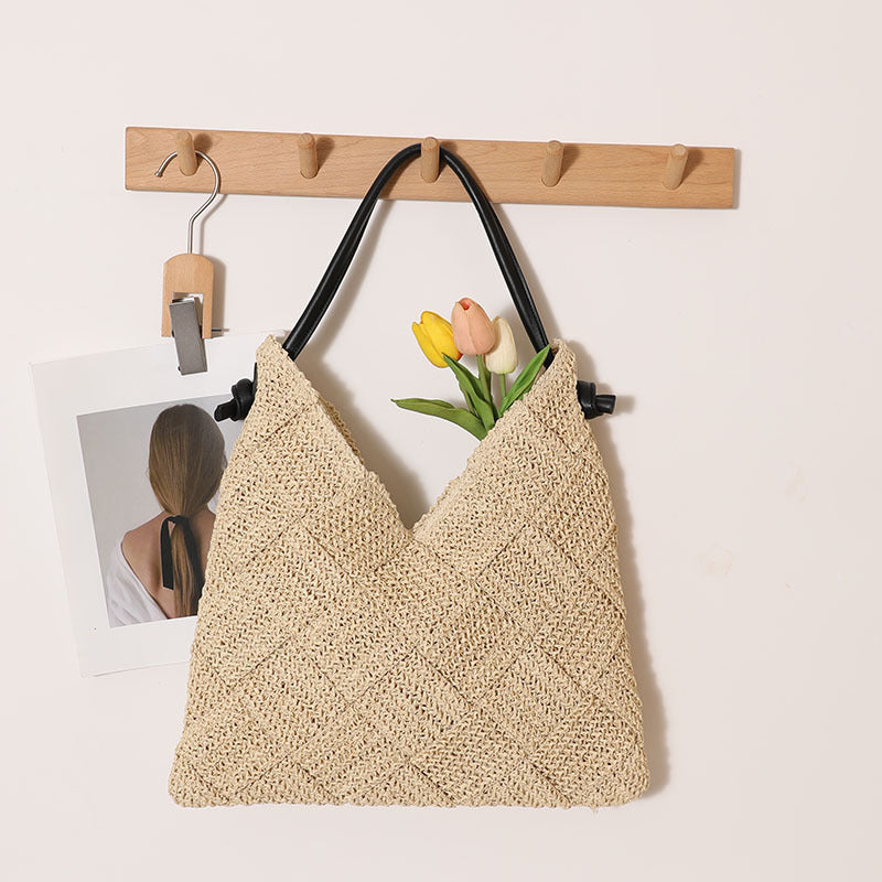 Braided Shoulder Bag Made of Natural Materials LoungeYard — product view 6