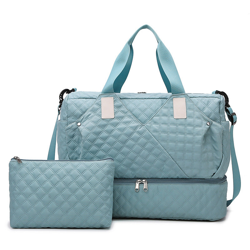Quilted Multitasking Travel Duffle Bag LoungeYard — product view 7