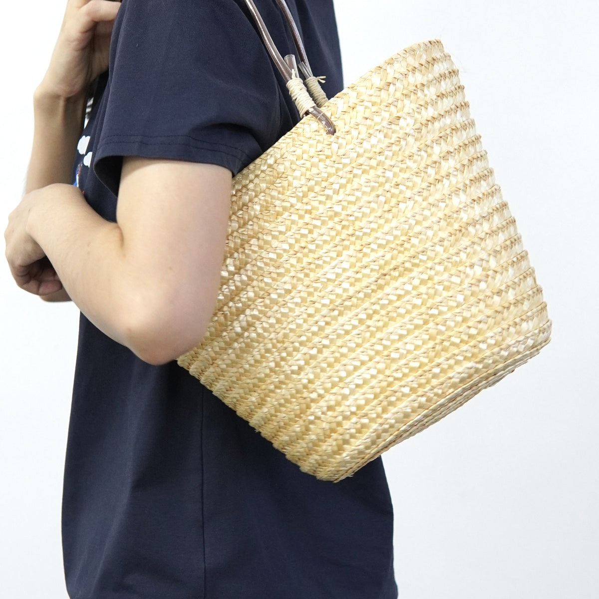 Handbag with Double Braided Straps LoungeYard — product view 2