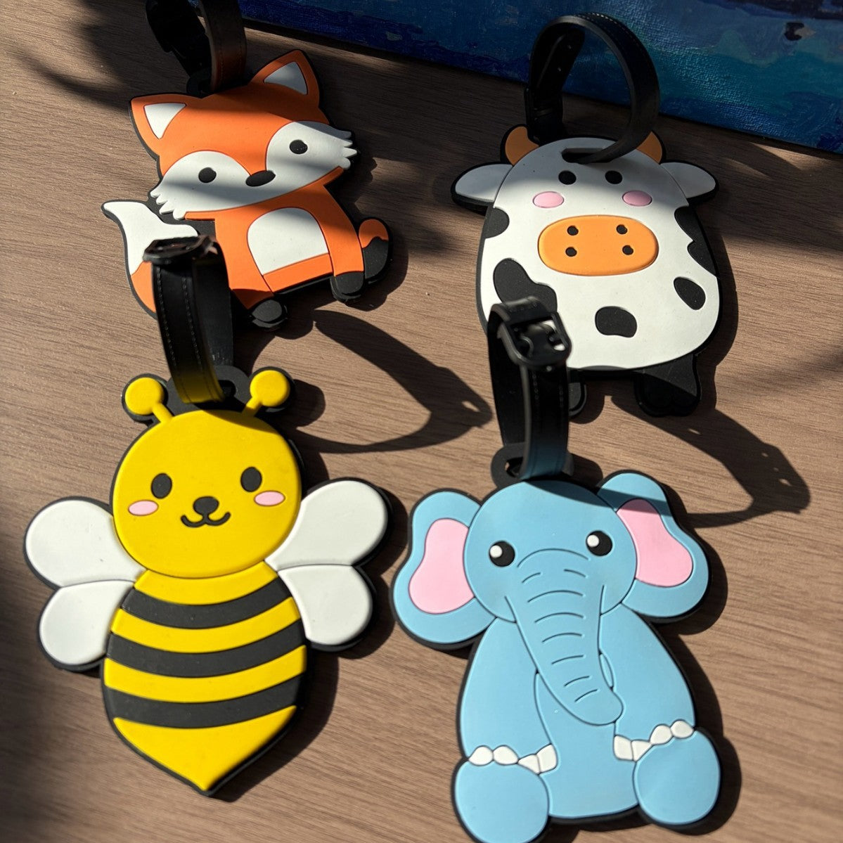 Cow-Shaped Luggage Tag LoungeYard — product view 1