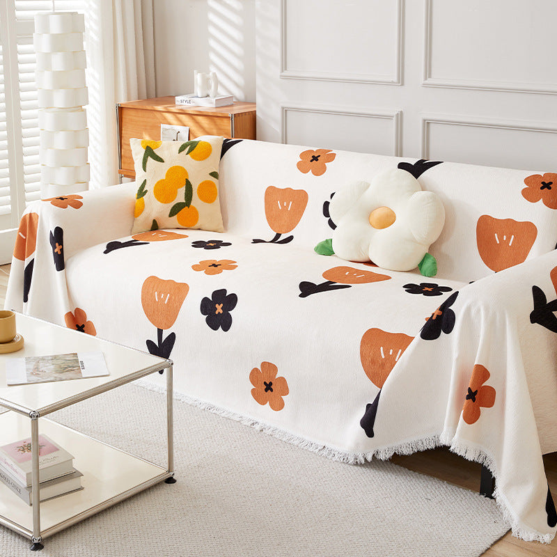 Floral Pattern Throw Blanket — product view 2