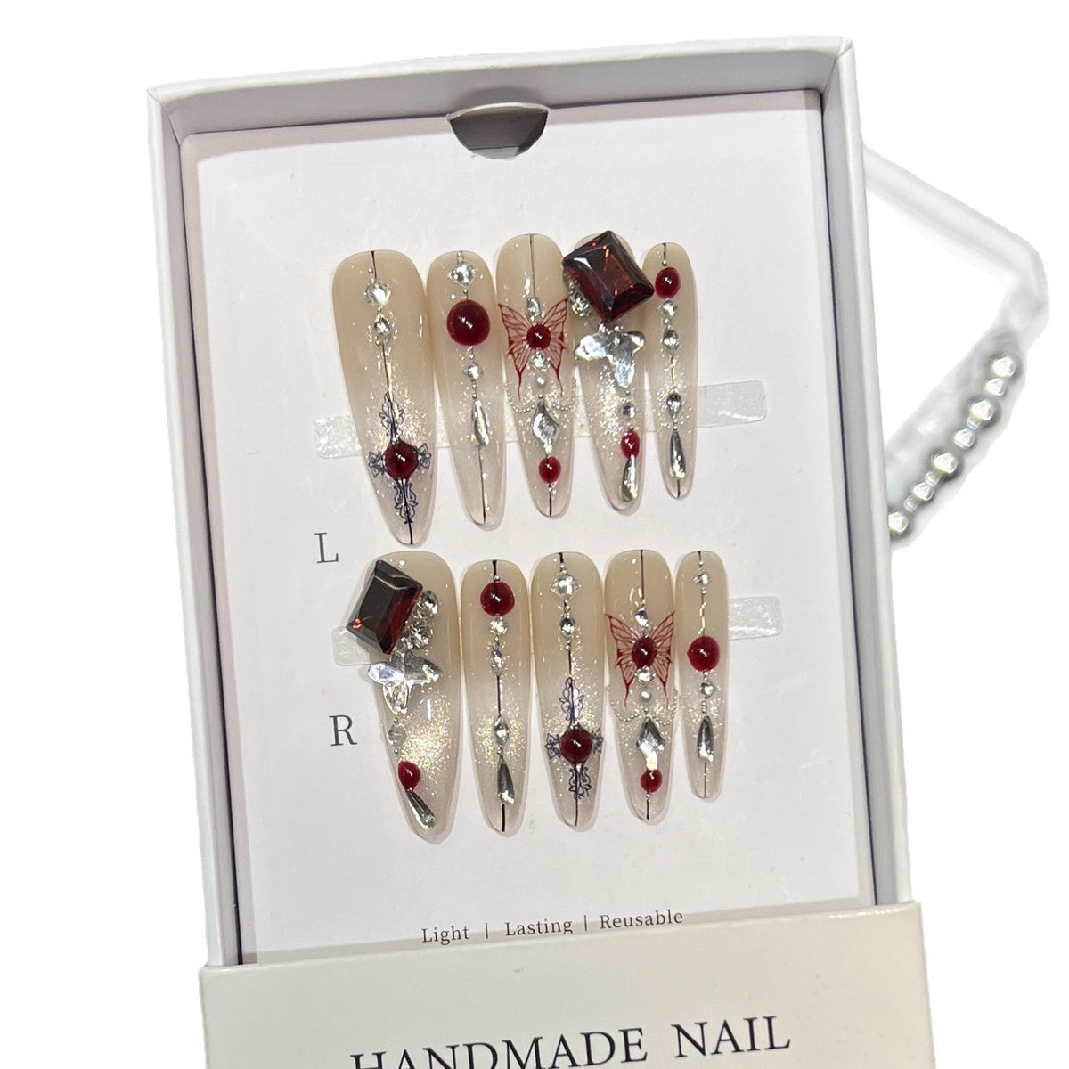 Handmade Decorative Press-On Nail Art — product view 4