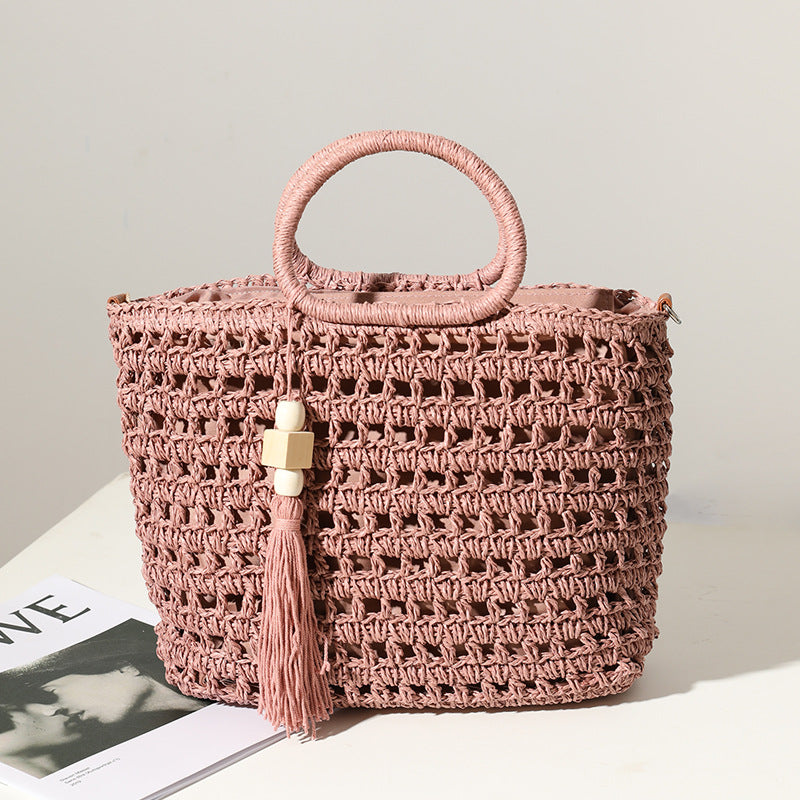 Handbag Made of Crocheted Natural Material LoungeYard — product view 1