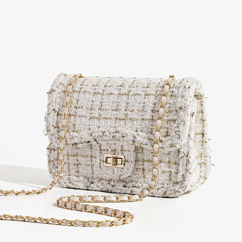 Textured Chain Strap Shoulder Bag LoungeYard — product view 5