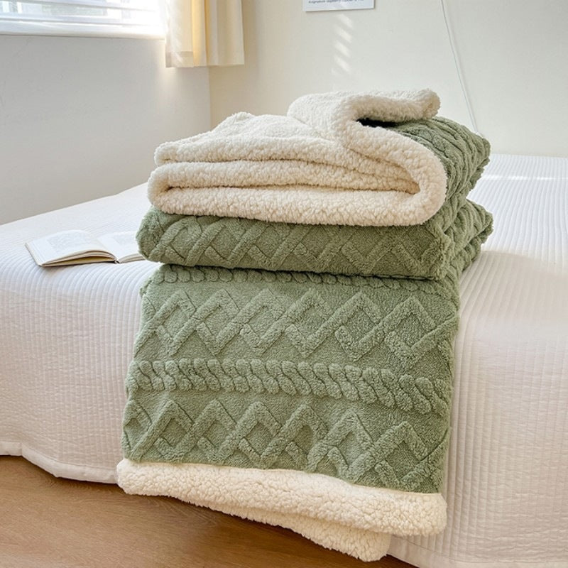 Luxurious Plush Sherpa Throw Blanket — product view 4
