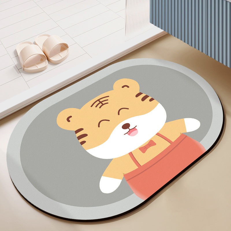 Cute Cartoon Bear-Themed Bath Mat — product view 7