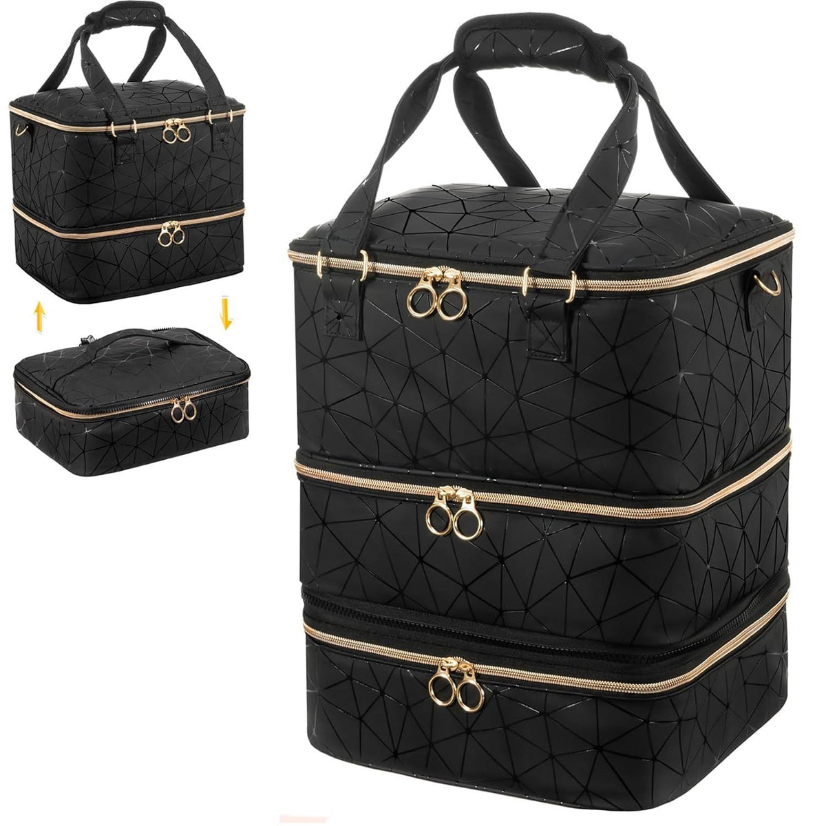 Cosmetic storage bag with multiple compartments LoungeYard — product view 5
