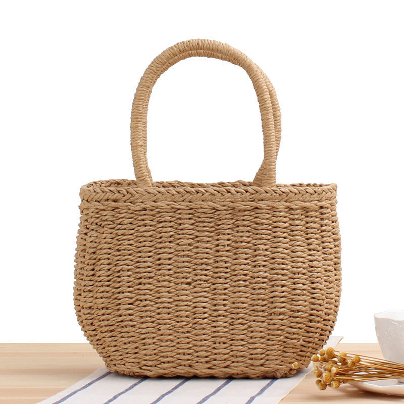 Braided Beach Bag In Modern Design LoungeYard — product view 5