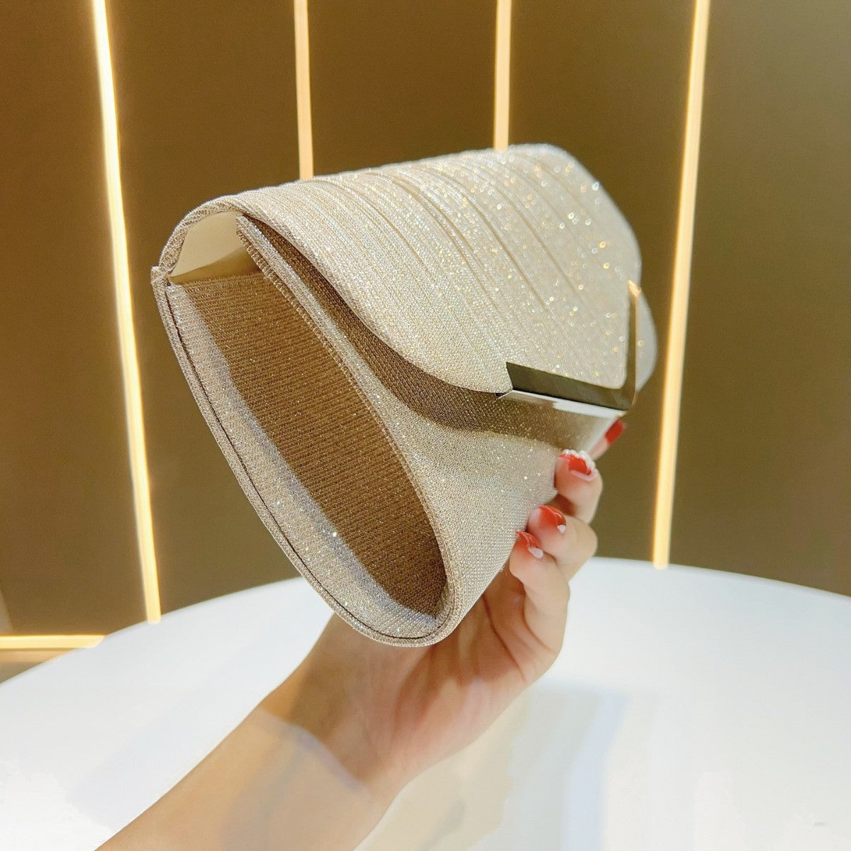 Elegant Pleated Clutch Bag — product view 2