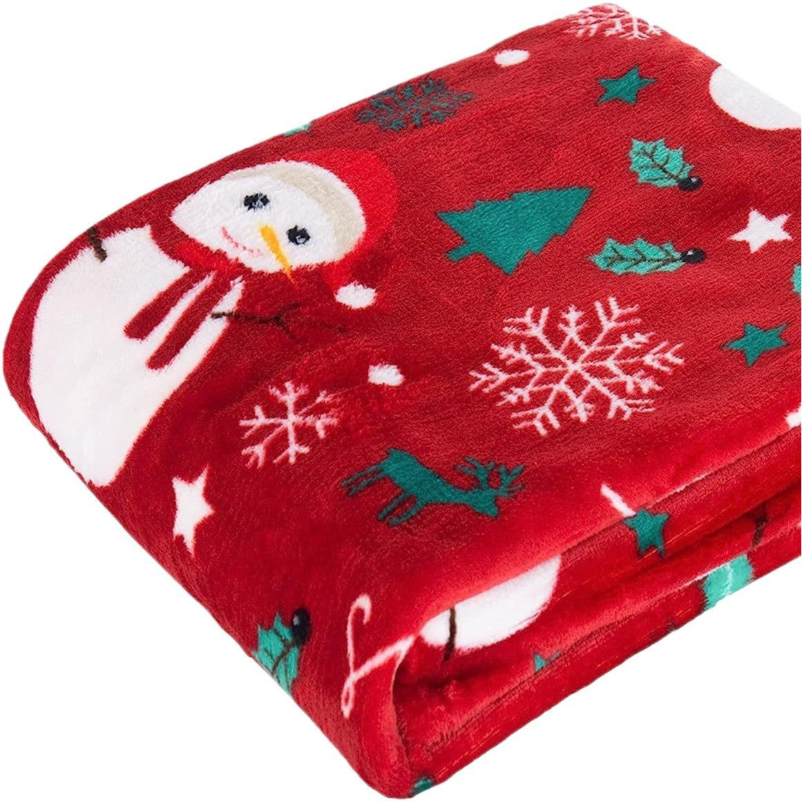 Festive Holiday-Themed Plush Throw Blanket — product view 5