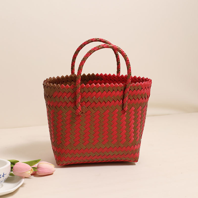 Braided Tote Bag in Rustic Design LoungeYard — product view 6