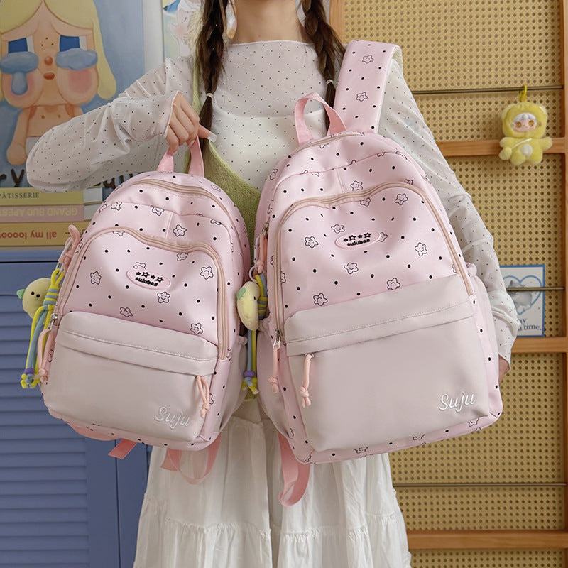 Cute Illustrated Travel Backpack LoungeYard — product view 3