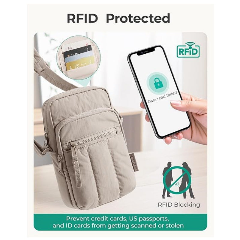 Fashionable shoulder bag with practical compartments LoungeYard — product view 3