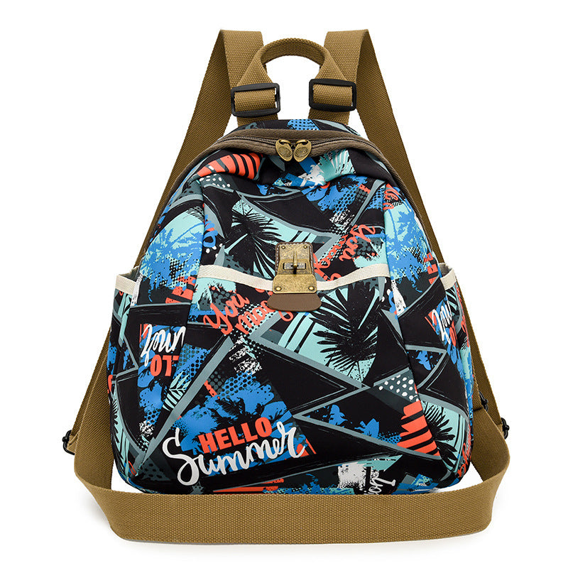 Trendy Graphic Print Backpack LoungeYard — product view 6