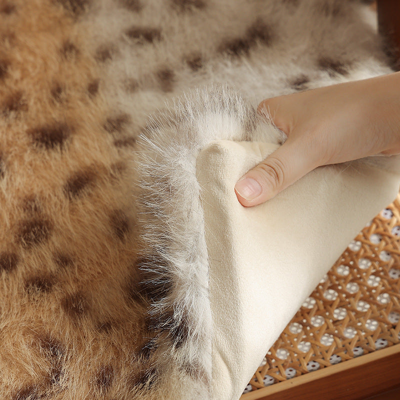 Mini shoulder bag with faux fur cover and narrow straps — product view 3