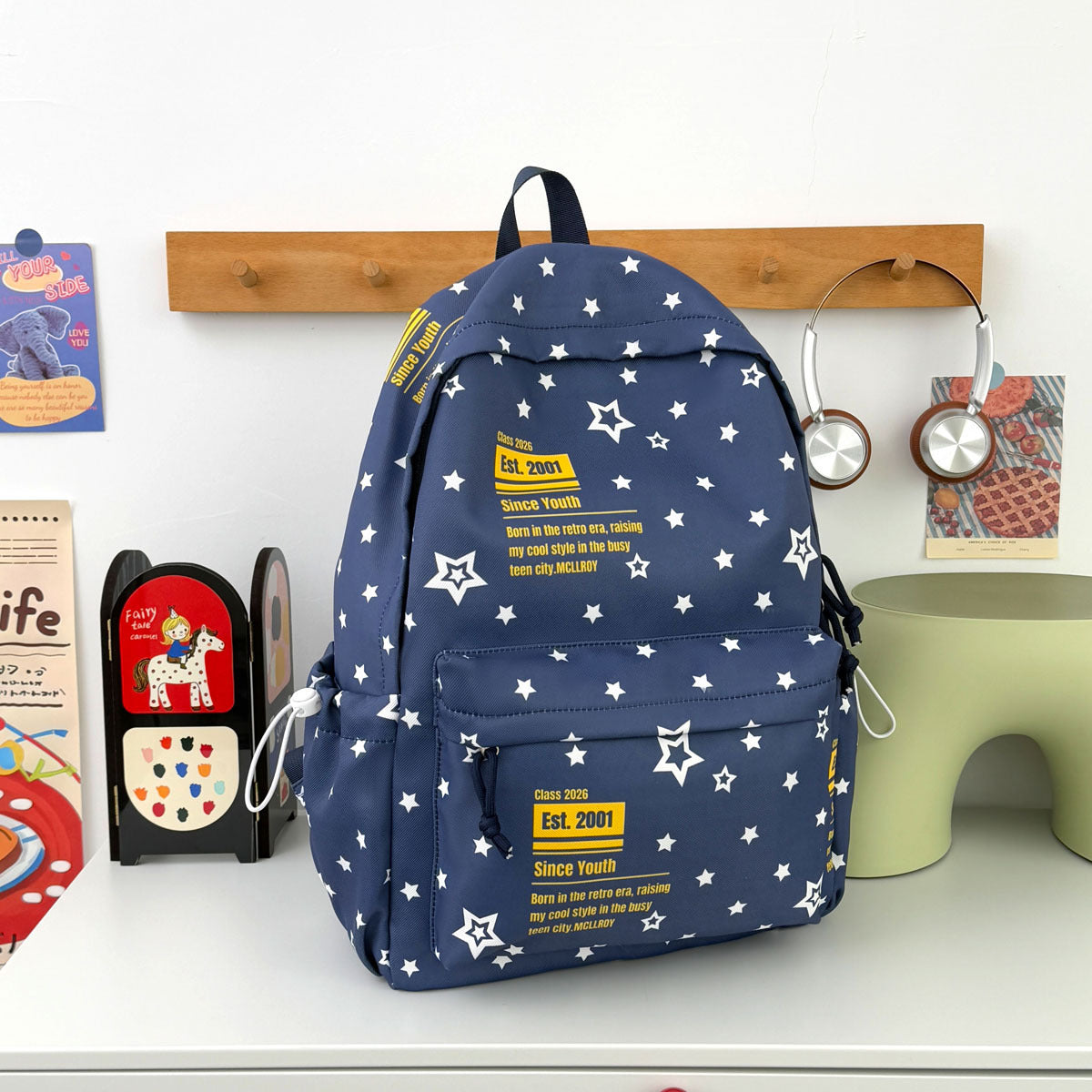 Star-Patterned Backpack LoungeYard — product view 1