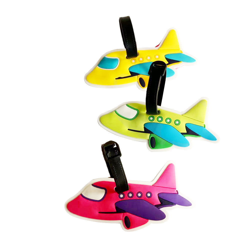 Unisex Airplane-Themed Luggage Tag LoungeYard — product view 4