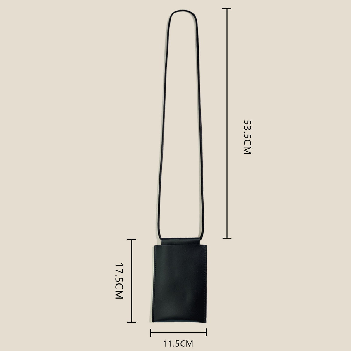 Leather Crossbody Card Holder LoungeYard — product view 4