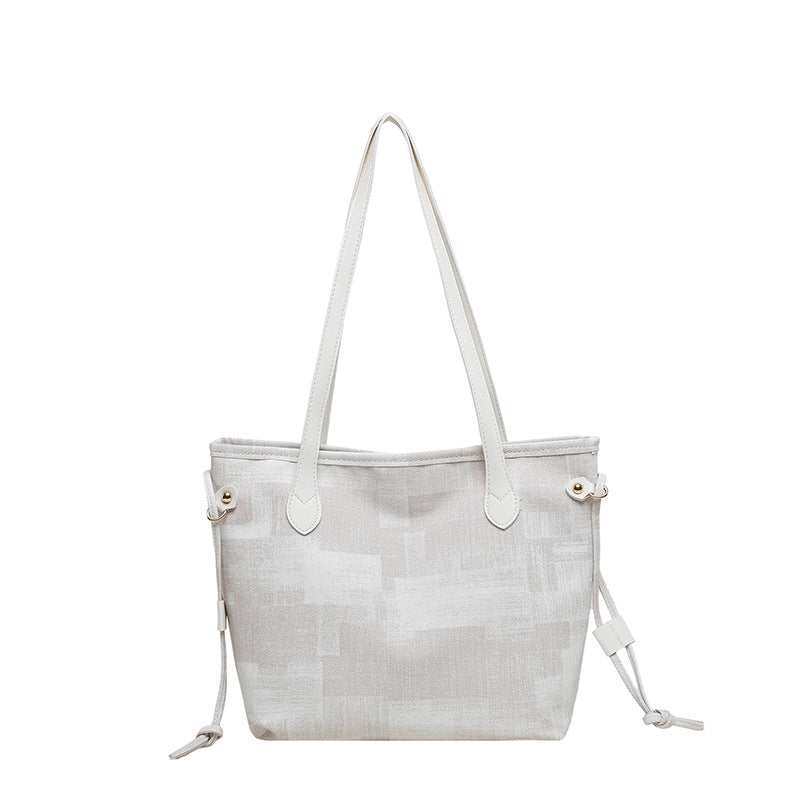 WoTextured Canvas Tote Bag LoungeYard — product view 6