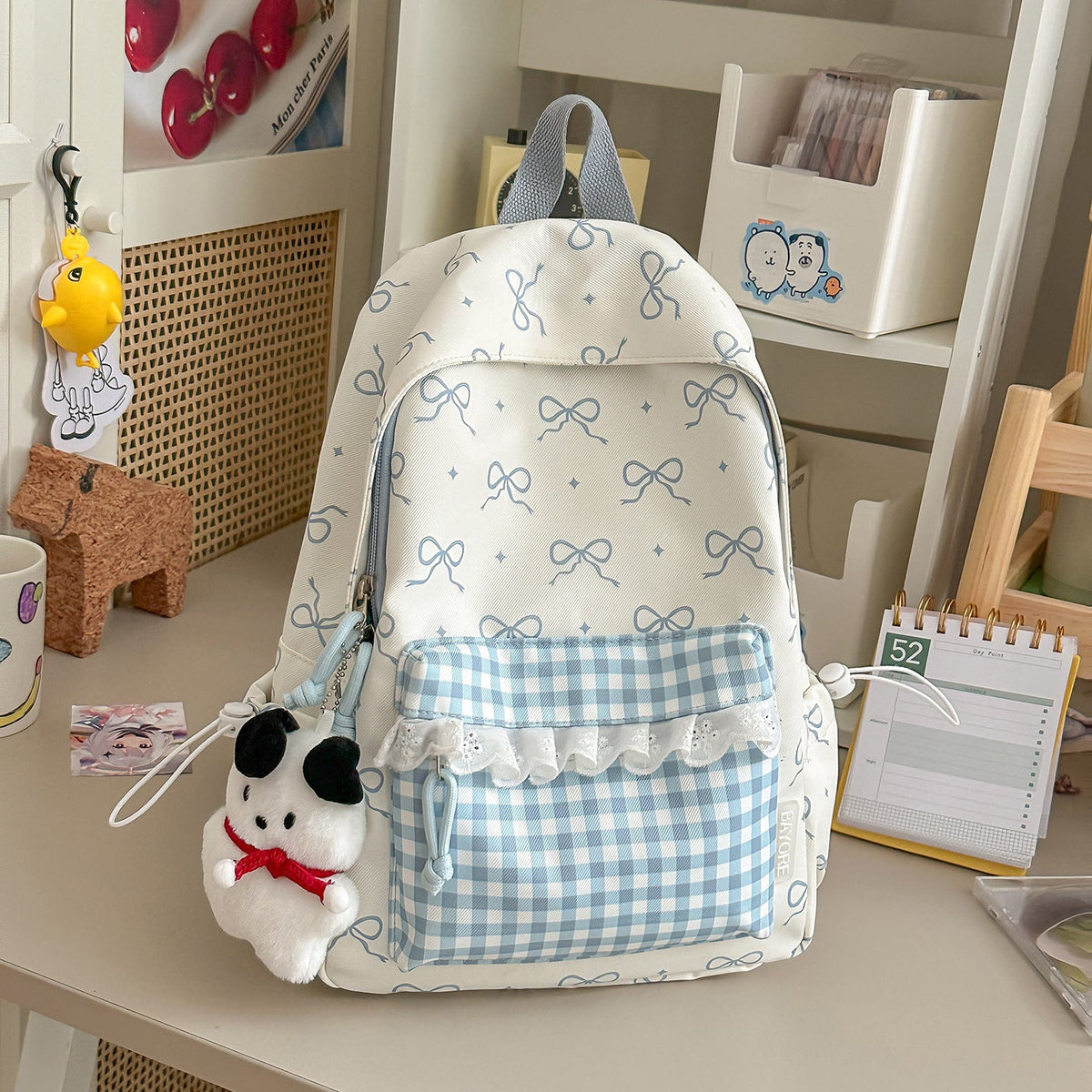 Decorative Bow-Embellished Backpack LoungeYard — product view 7
