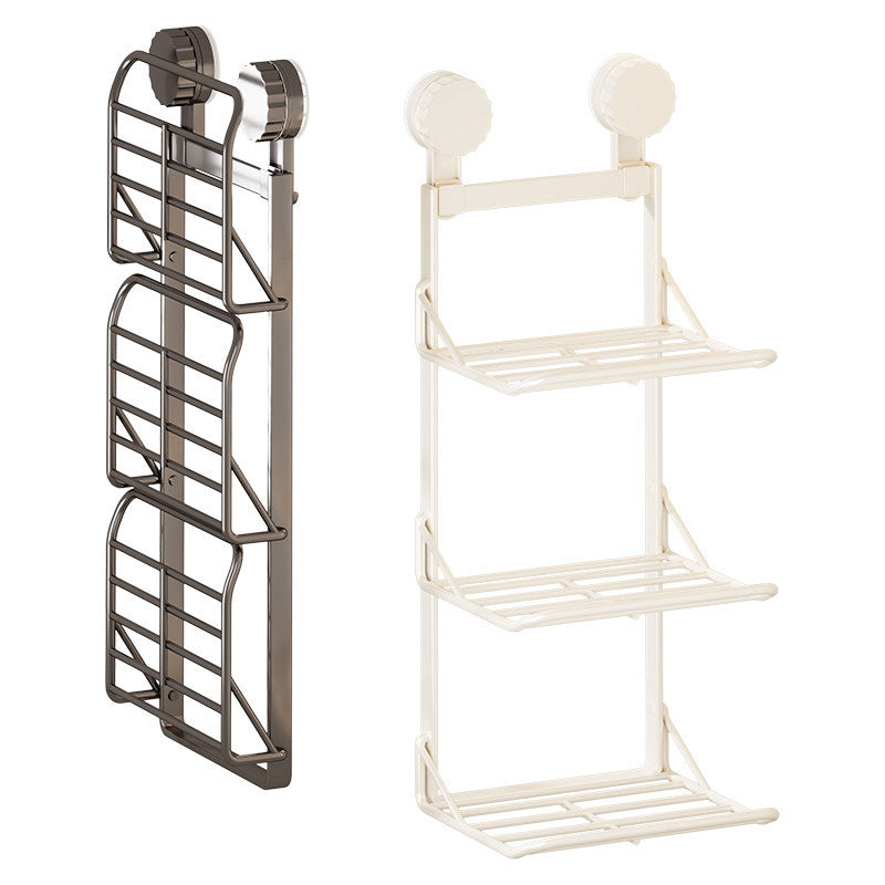 Three-Tier Adjustable Foldable Countertop Fruit and Vegetable Storage Rack — product view 1