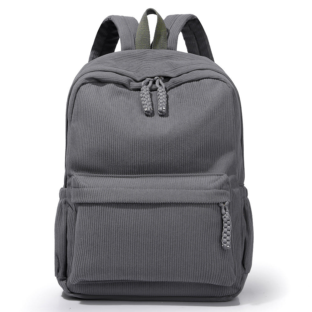 Textured Corduroy Backpack LoungeYard — product view 5