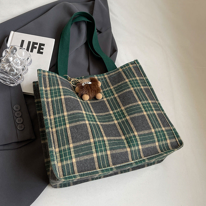 Plaid Tote Bag — product view 3