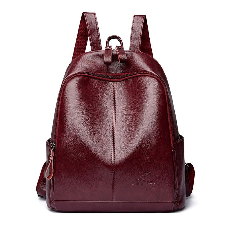 Women's Stylish Leather Backpack LoungeYard — product view 6