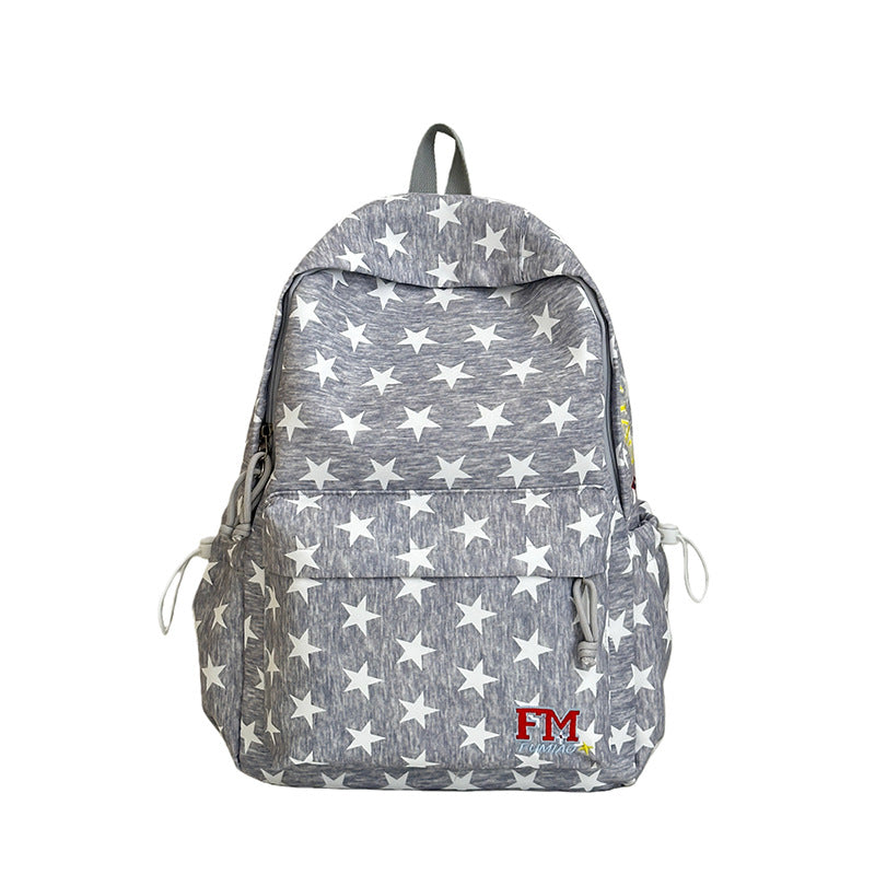 Fun Star-Patterned Casual Backpack LoungeYard — product view 5