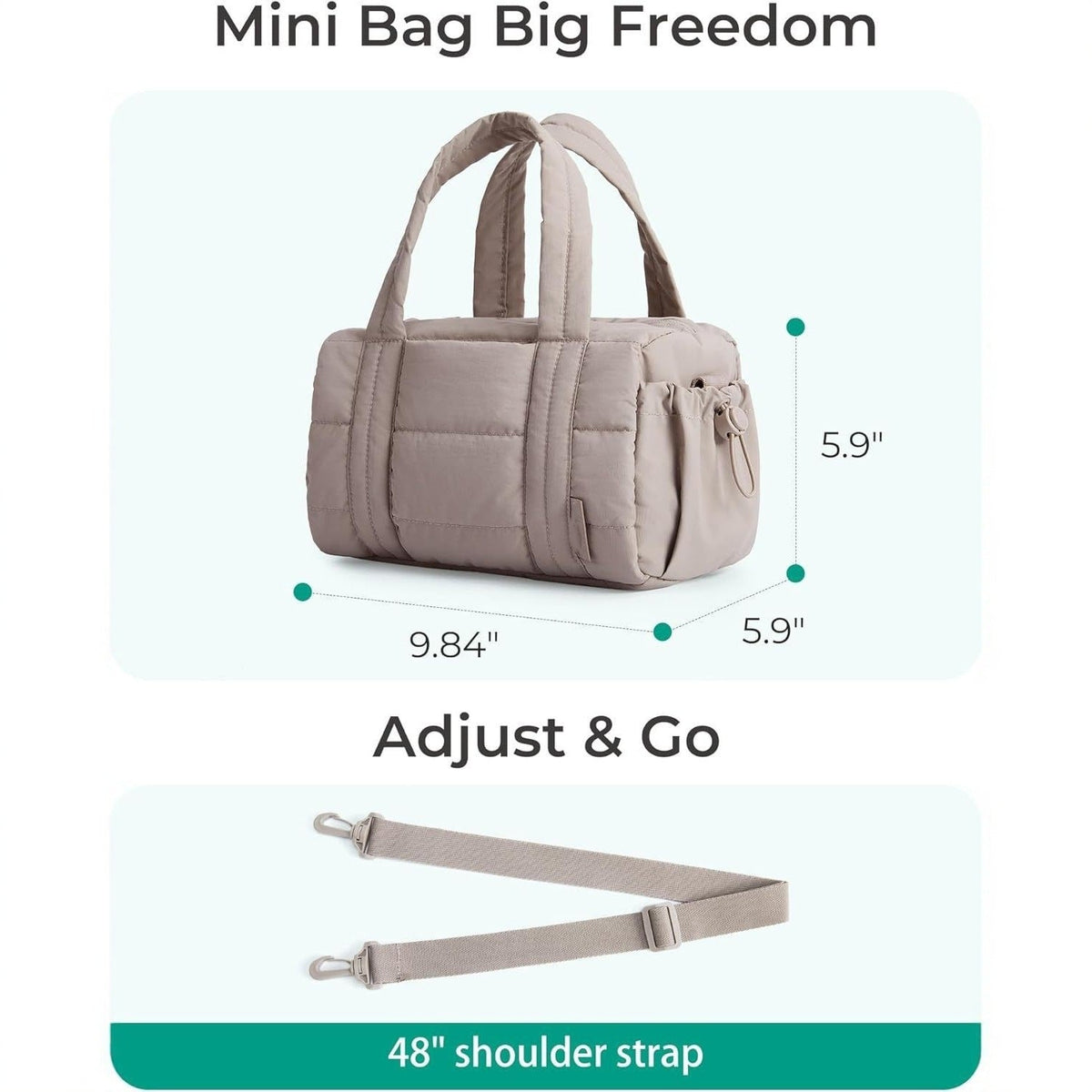 Versatile Tote Bag in Modern Look LoungeYard — product view 2