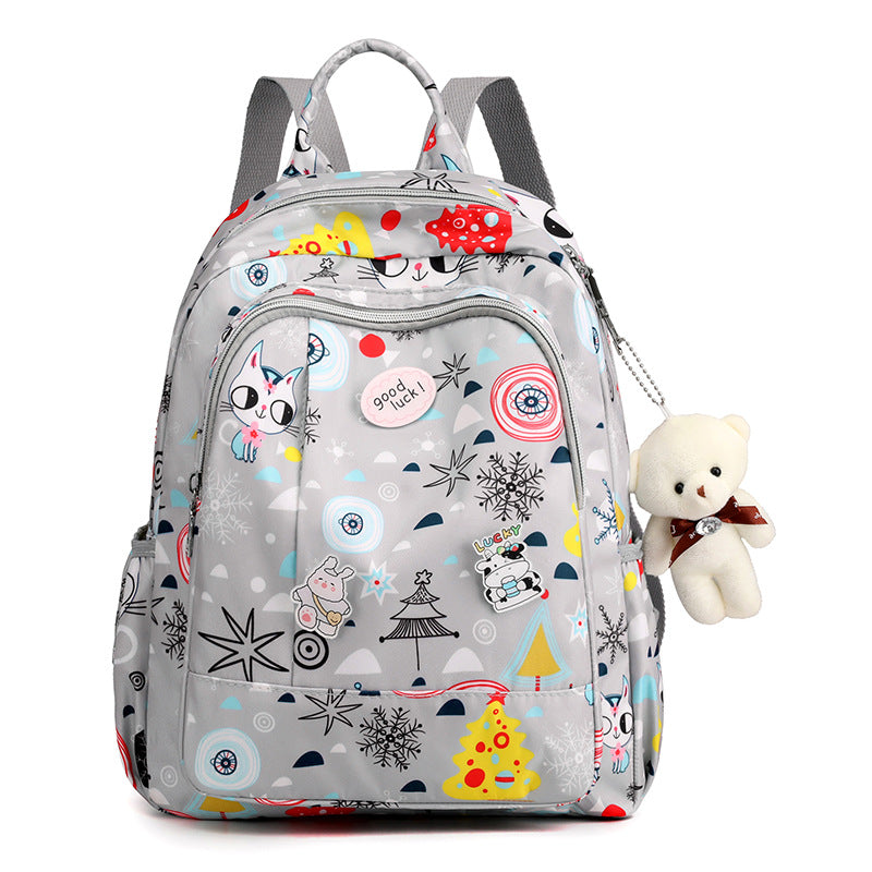 Fun Printed Multi-Compartment Backpack LoungeYard — product view 2