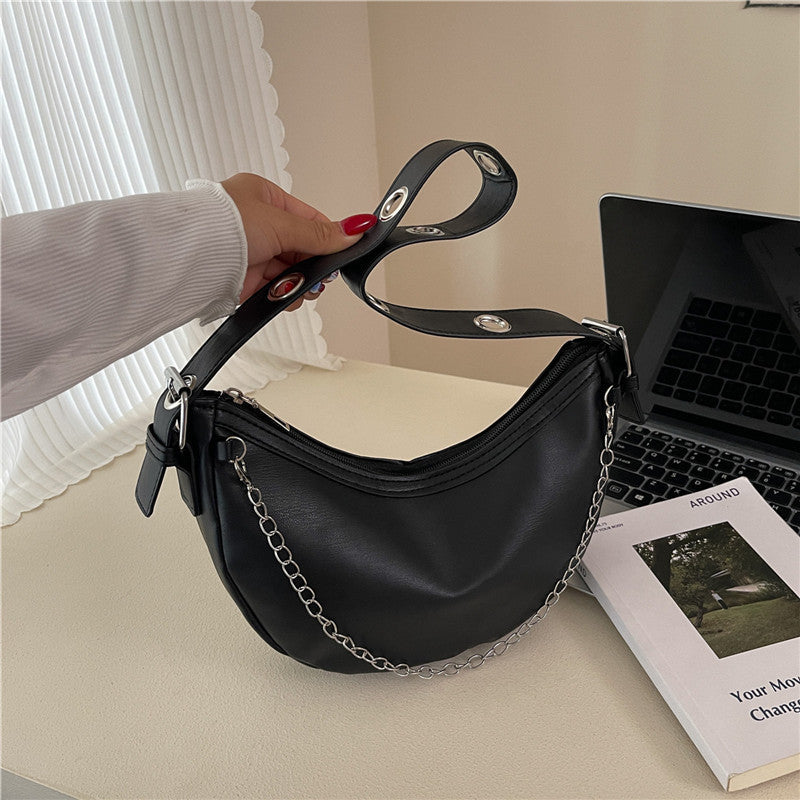 Modern Chain-Handled Hobo Bag LoungeYard — product view 4