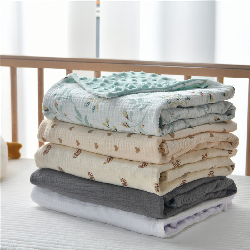 Plush Quilted Double-Sided Baby Blanket LoungeYard — product view 1